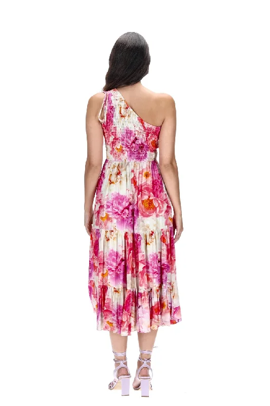 Ash Midi Dress Pink Floral