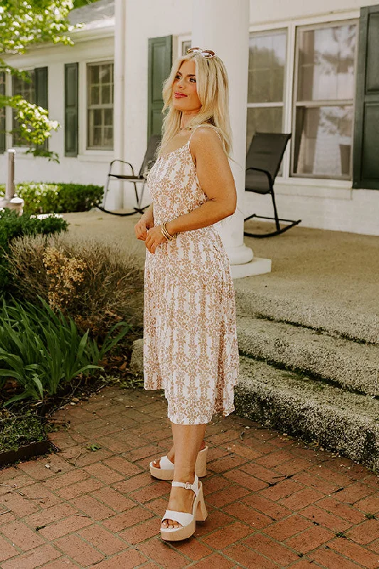 Sunkissed Silhouettes Floral Midi Curves