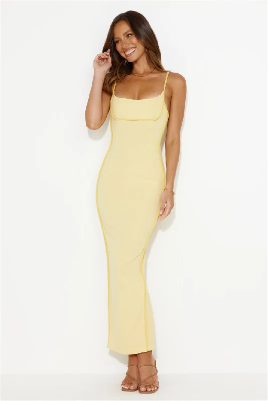 Beaming Bright Maxi Dress Yellow