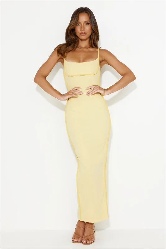 Beaming Bright Maxi Dress Yellow