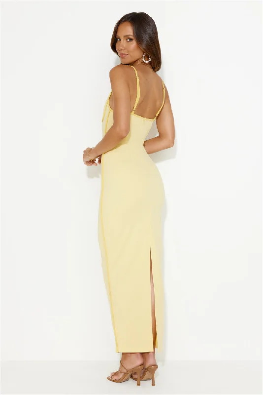 Beaming Bright Maxi Dress Yellow