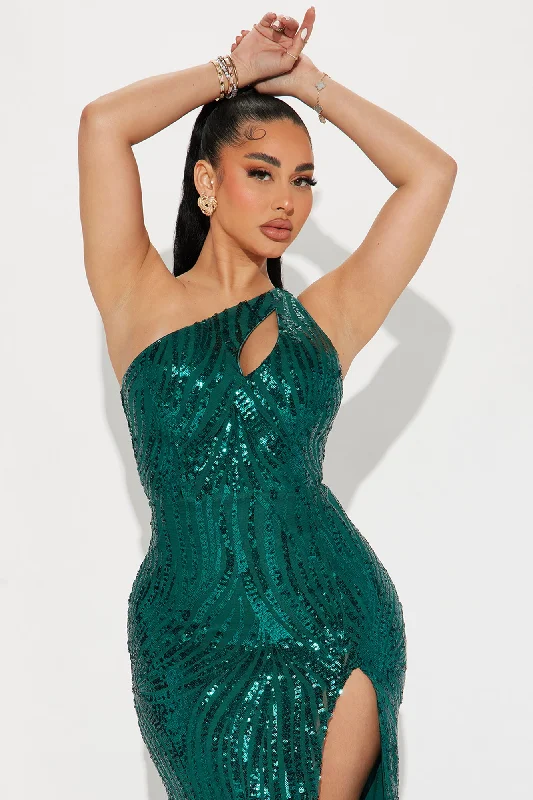 Ciara Sequin Gown - Emerald