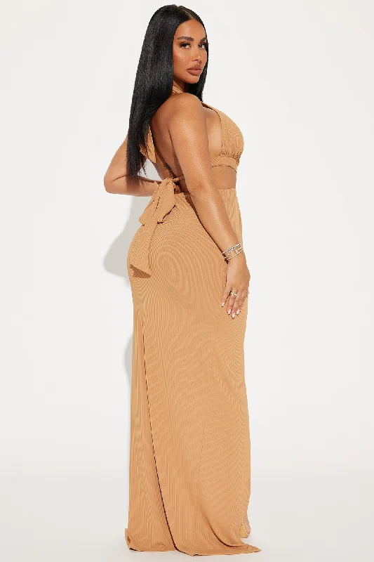 Cora Cut Out Maxi Dress - Mocha