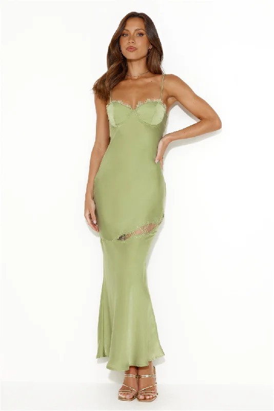 Go Lights Maxi Dress Green