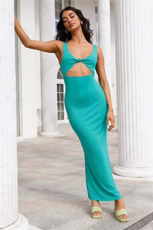 HELLO MOLLY Secret Villa Entry Maxi Dress Green