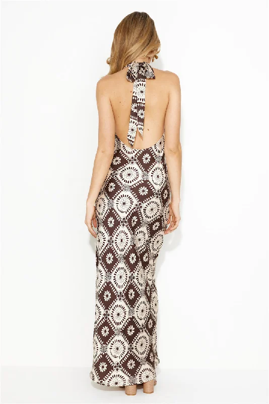 Her Own Vibe Maxi Dress Brown