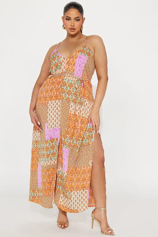 Jana Printed Maxi Dress - Multi Color