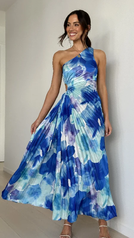 Laken Maxi Dress - Blue Floral