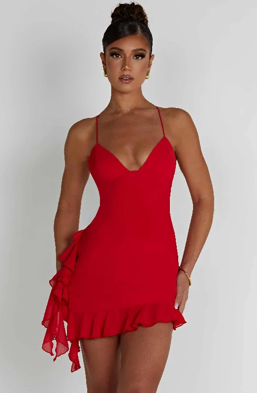 Larosa Mini Dress - Red