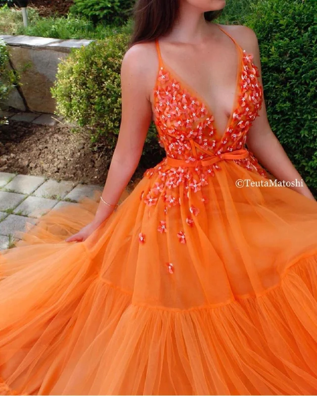 L'orange Blossoming Cups Gown