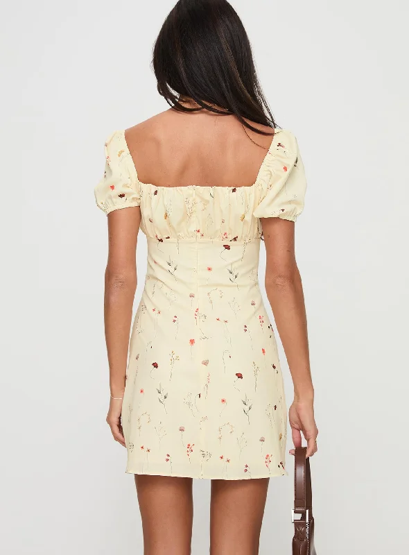 Luvva Mini Dress Lemon