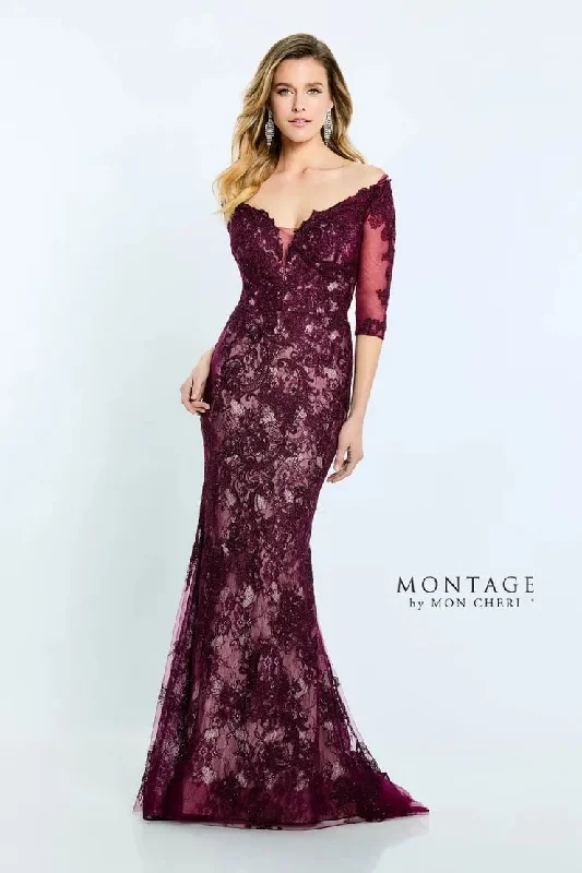 Montage by Mon Cheri M510 - off-Shoulder Sweetheart Neckline Long Gown