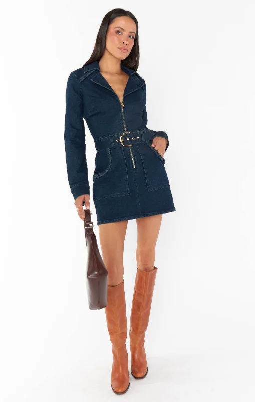 Outlaw Long Sleeve Dress ~ Thunder