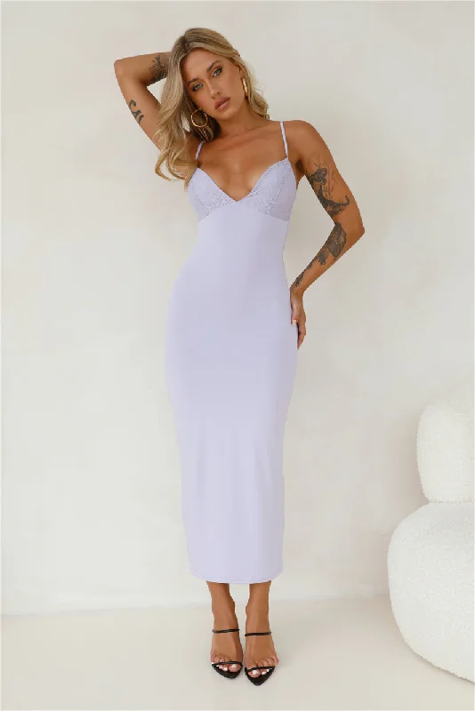 Silhouette Of Mine Maxi Dress Lilac