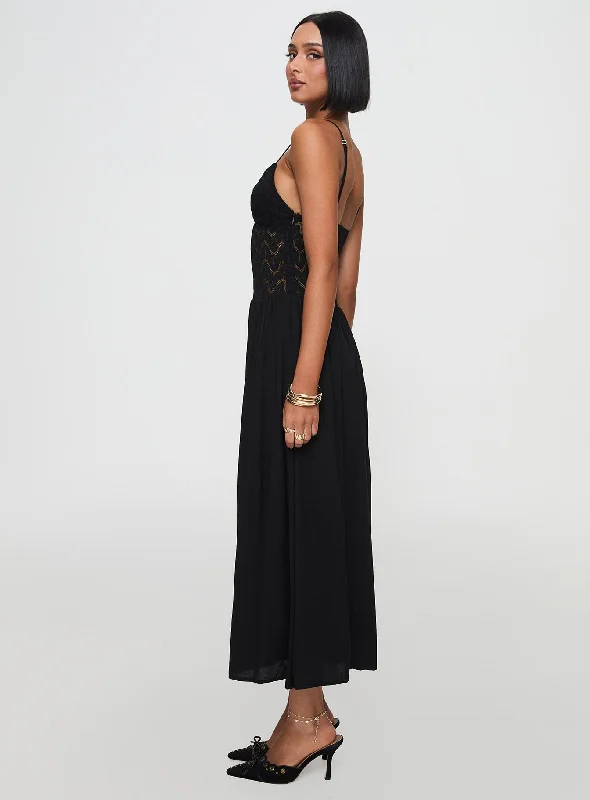 Speak Now Maxi Dress Black