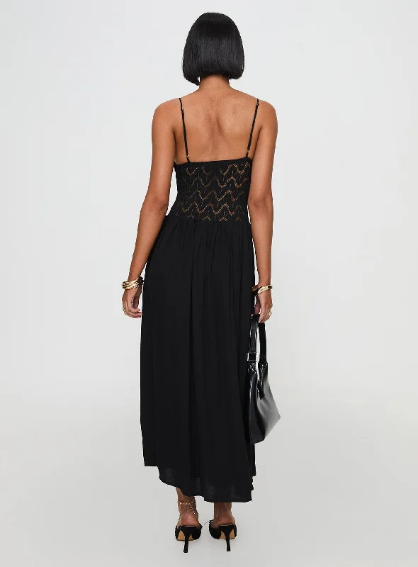 Speak Now Maxi Dress Black