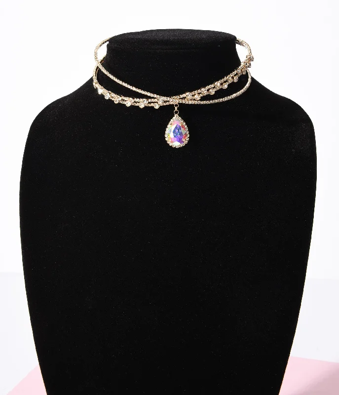 Teardrop Crystal Choker