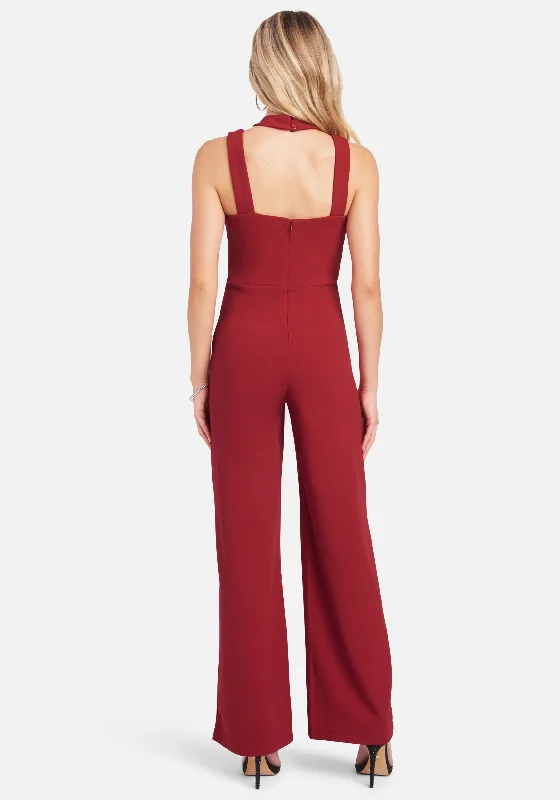 Wide Leg Halter Jumpsuit