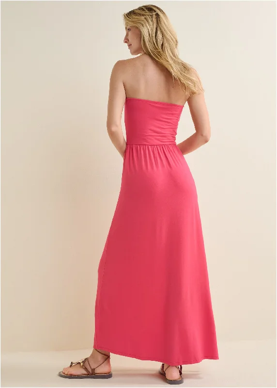 Convertible maxi dress - Red