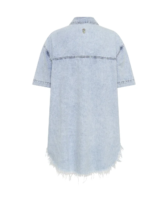 FLORENCE PARIS DENIM SHIRT DRESS