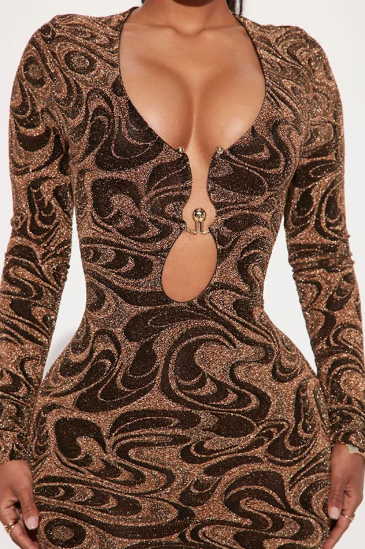 Gia Mini Dress - Bronze