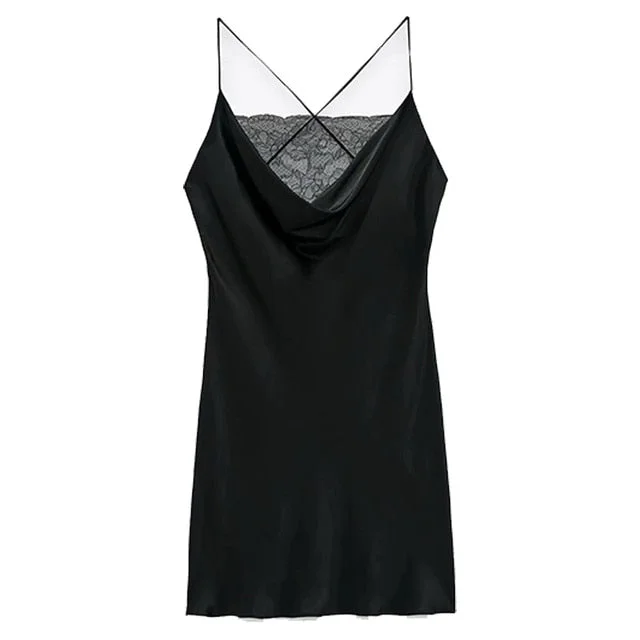 Amy Fashion - V-Neck Sleeveless Backless Sexy Female Mini Dresses