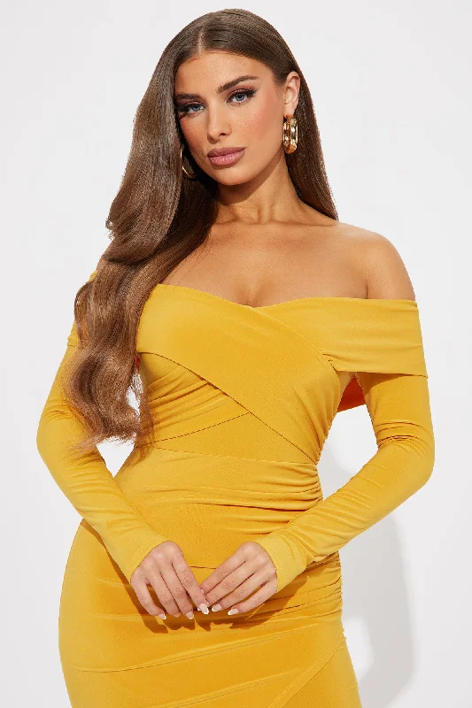 Yazmine Maxi Dress - Mustard