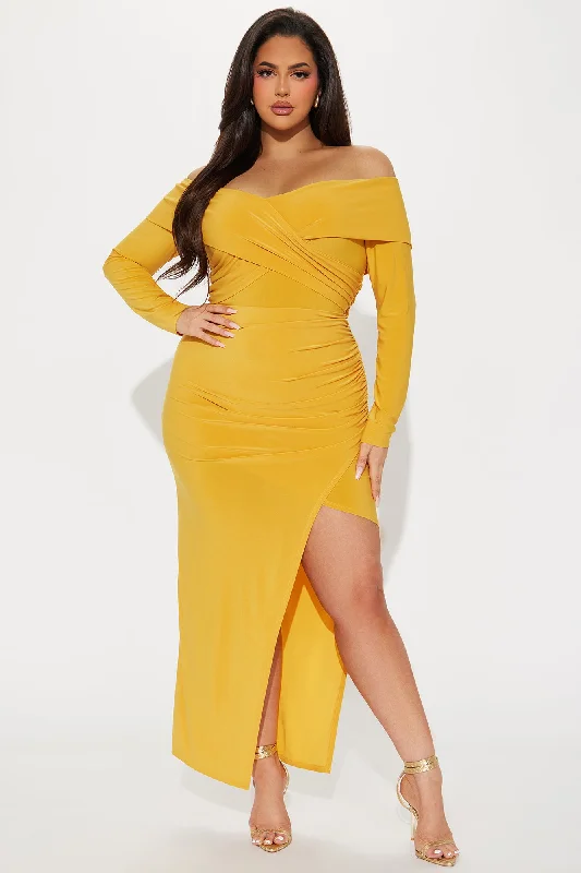 Yazmine Maxi Dress - Mustard