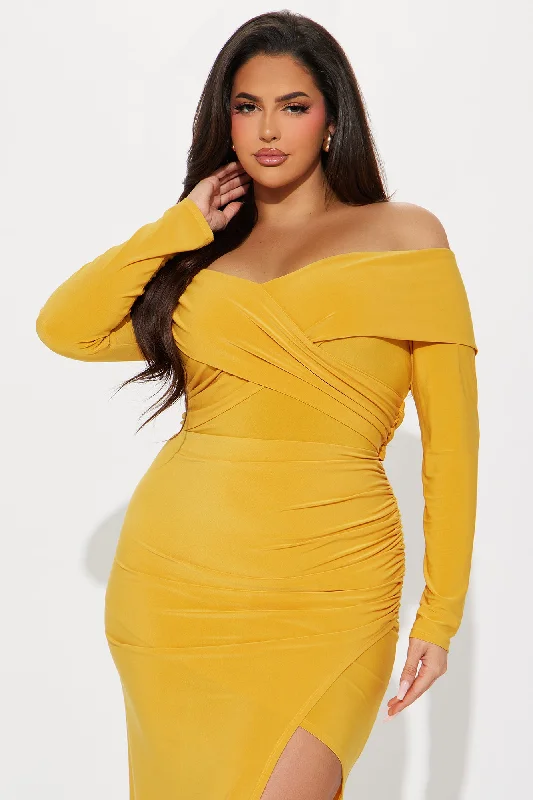 Yazmine Maxi Dress - Mustard