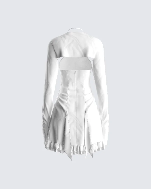 Giselle White Dress & Shrug