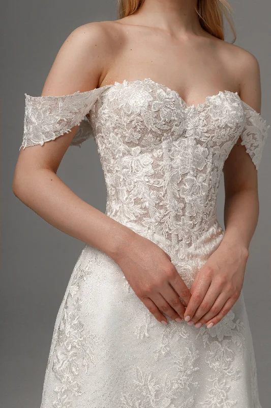 Short Lace Wedding Dress Mitsis