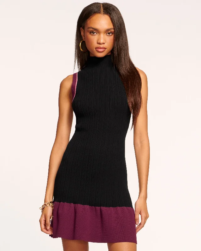 Cody Colorblock Mini Sweater Dress