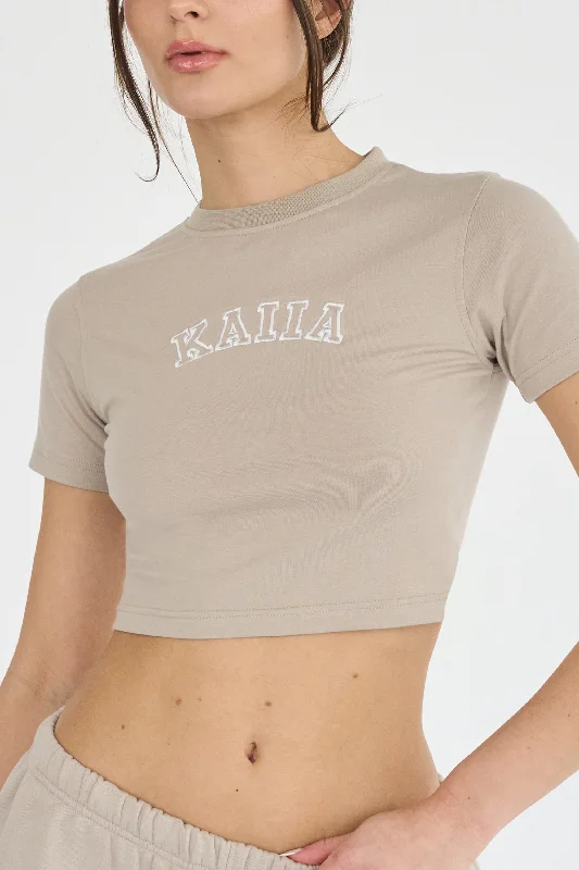 Kaiia Baby Tee Stone