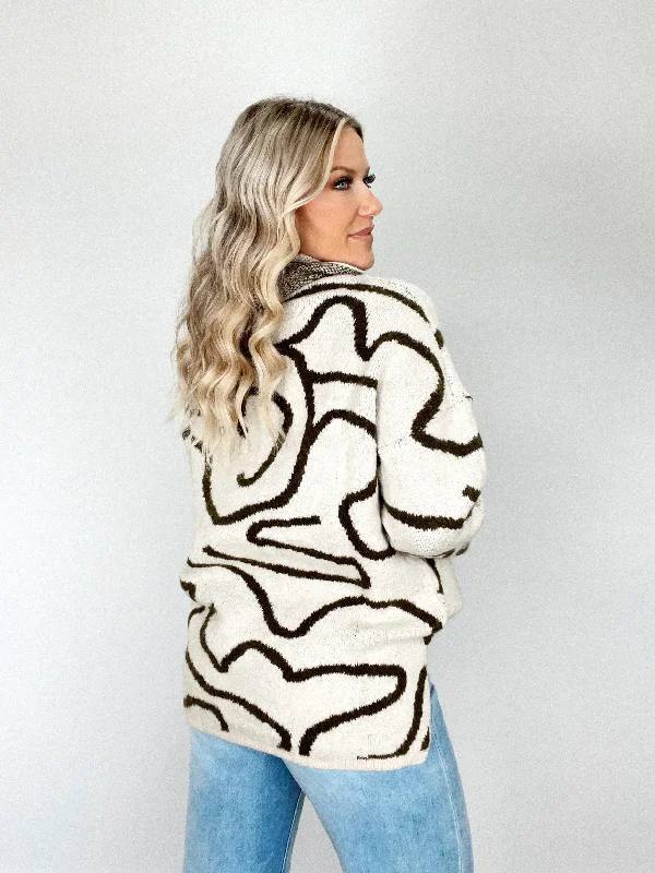 Oversized Abstract Sweater